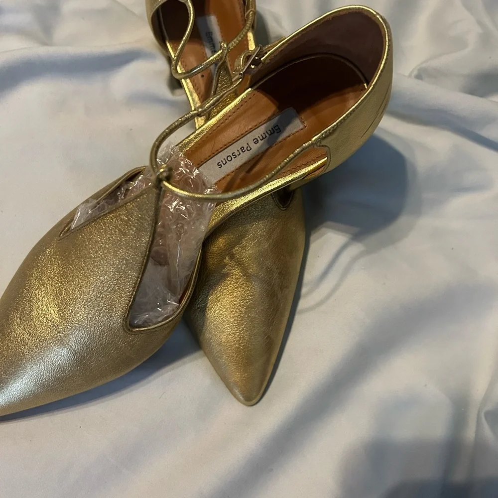 Emme Parsons Elegant Gold Women Shoes - Picture 2 of 4
